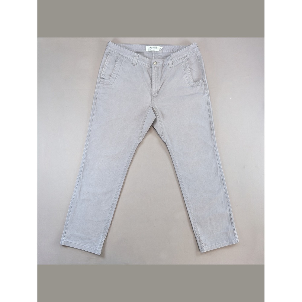 Mountain Khakis Mountain Pant Slim Fit Gray Organic Cotton Pants 38